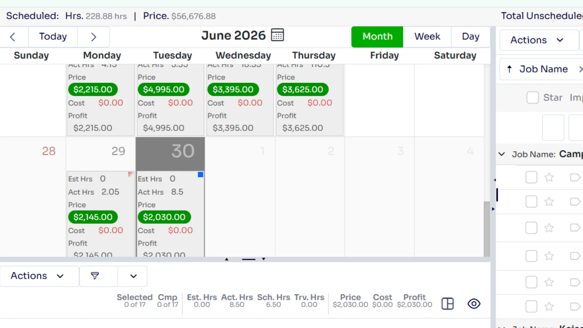Business Scheduling and Route